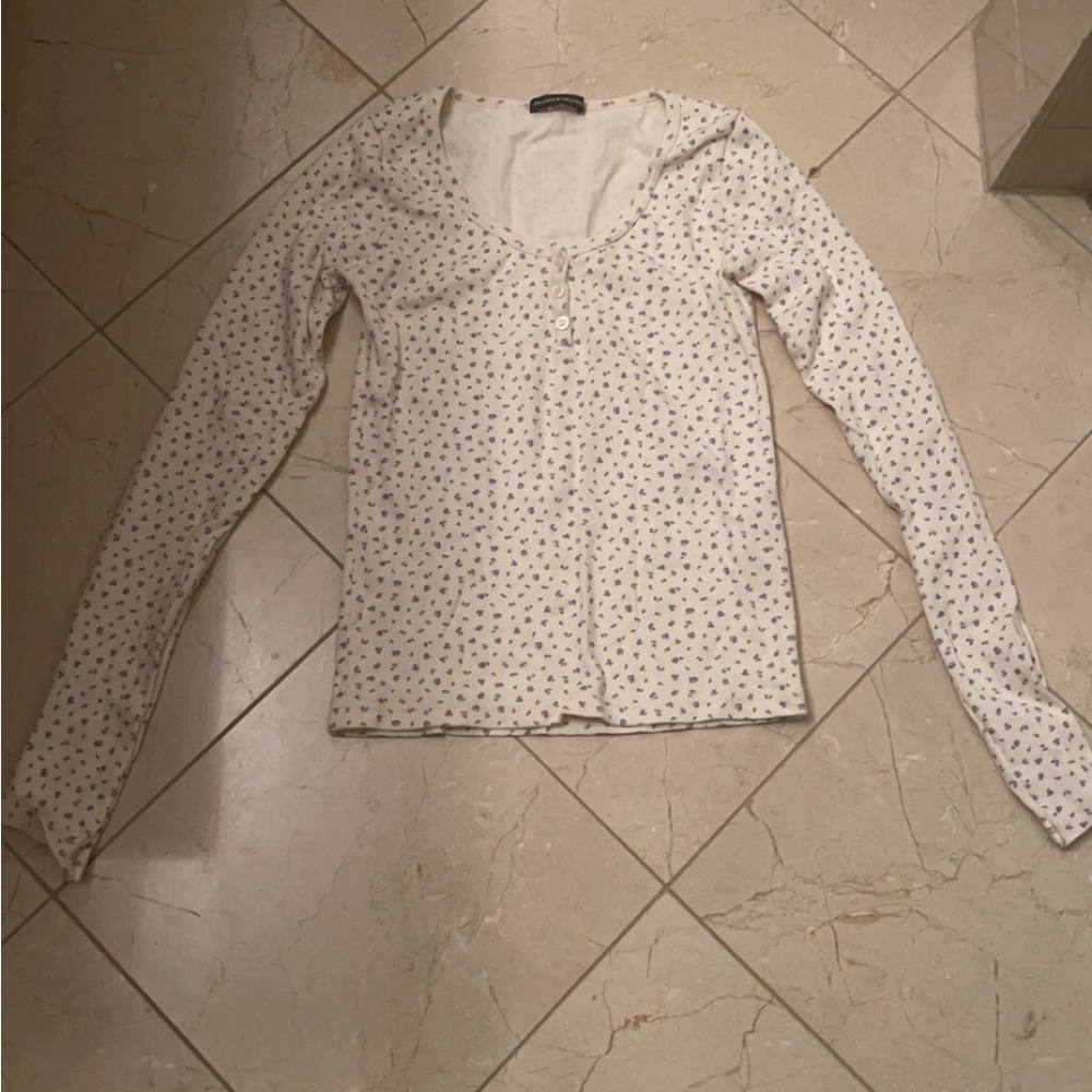 Brandy Melville Ahern Floral Thermal Top